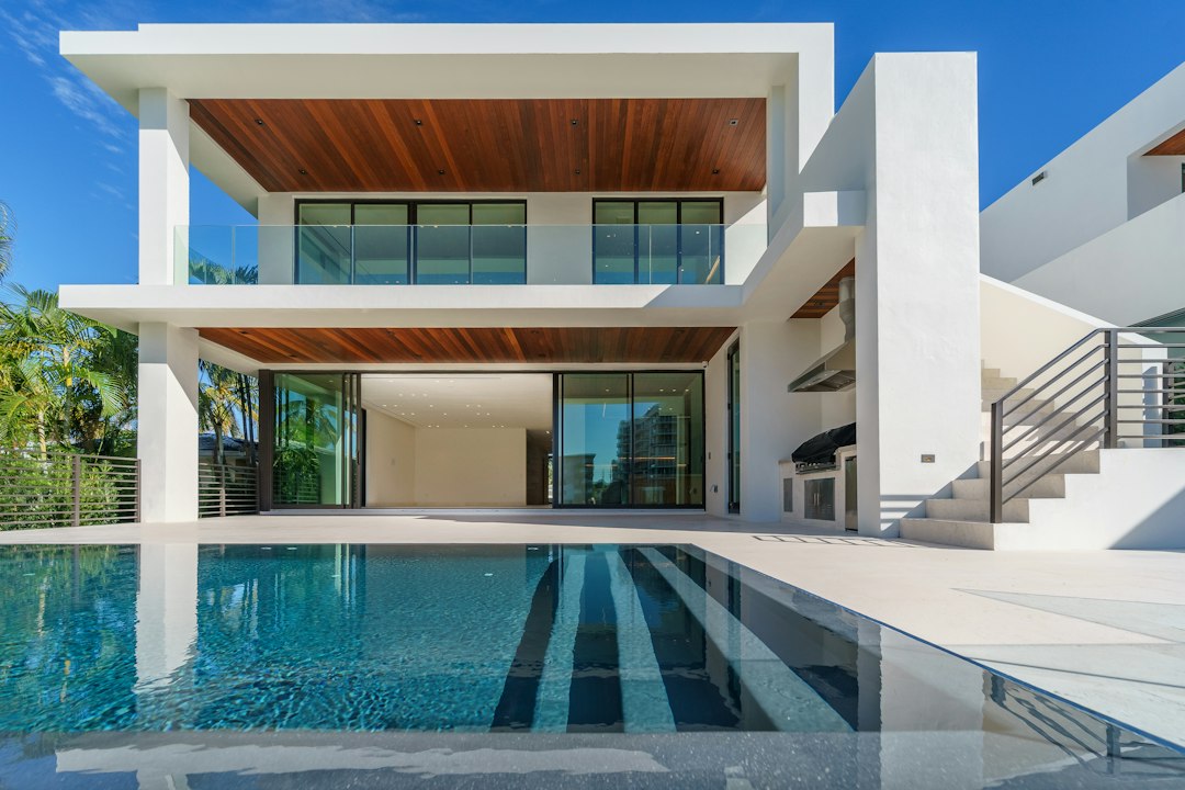Modern residential property with clean architectural lines